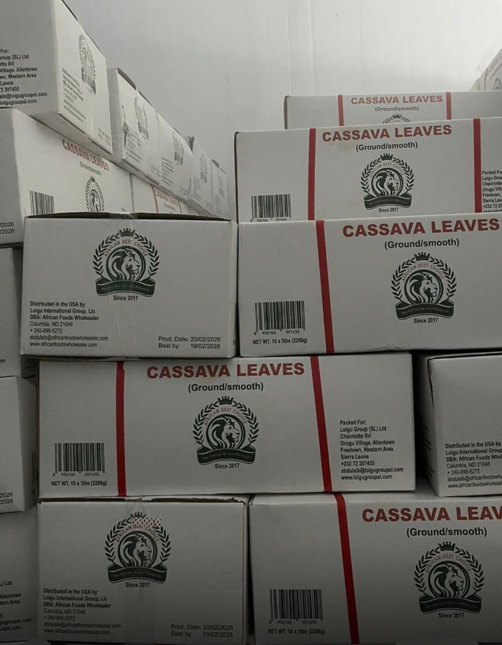 CASSAVA LEAVES 5lbs