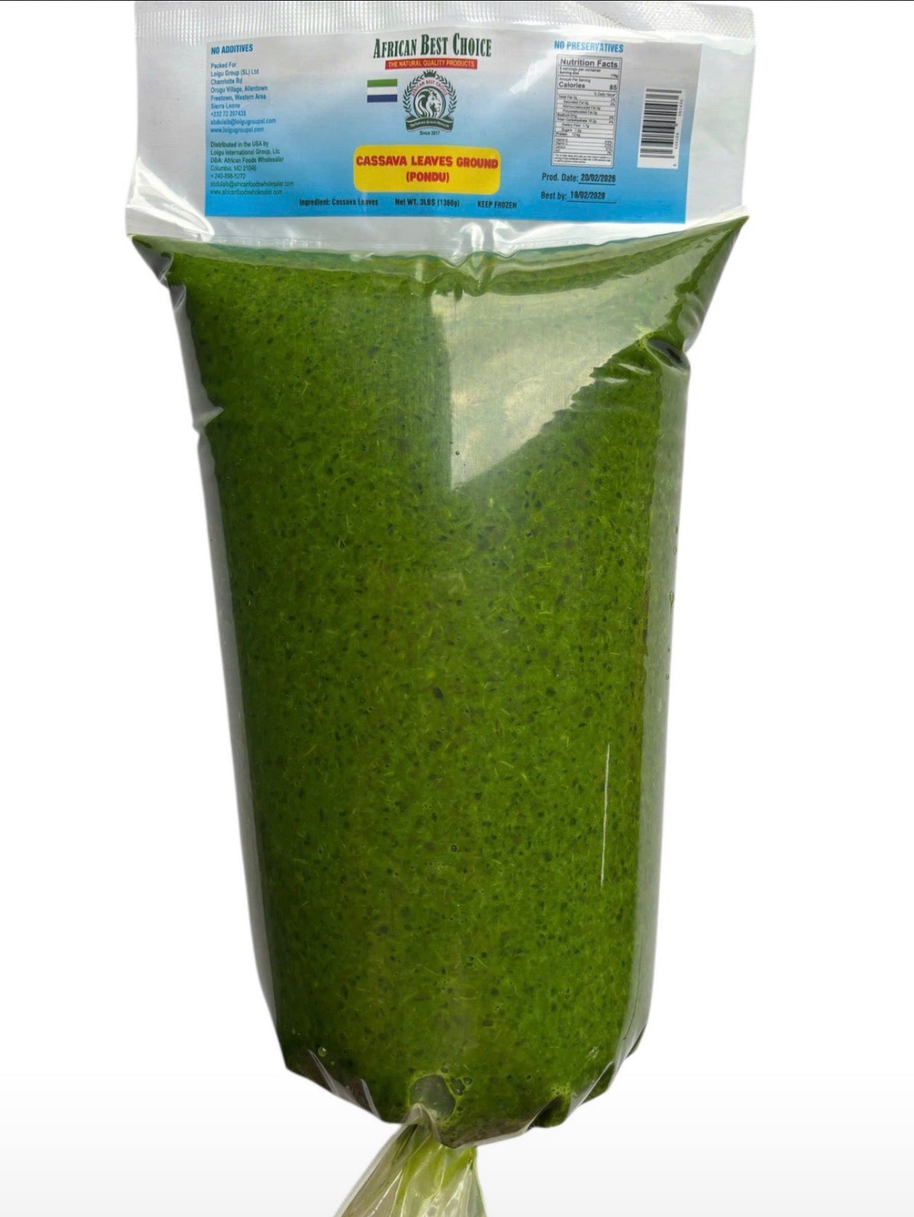 CASSAVA LEAVES 3lbs