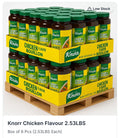 KNORR CHICKEN FLAVOR BOUILLON 2.53LBS CUP