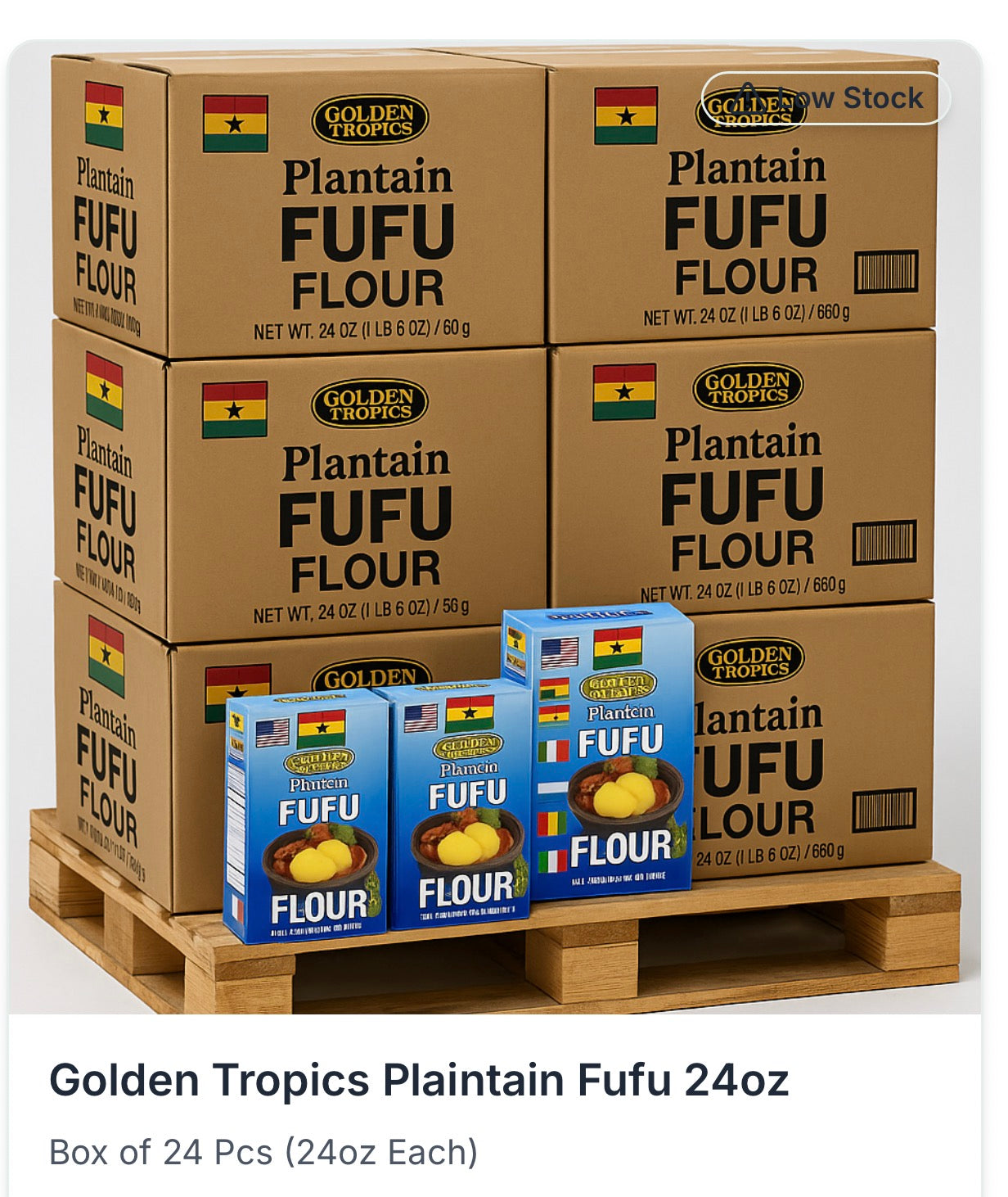GOLDEN TROPICS PLANTAIN FUFU 24oz