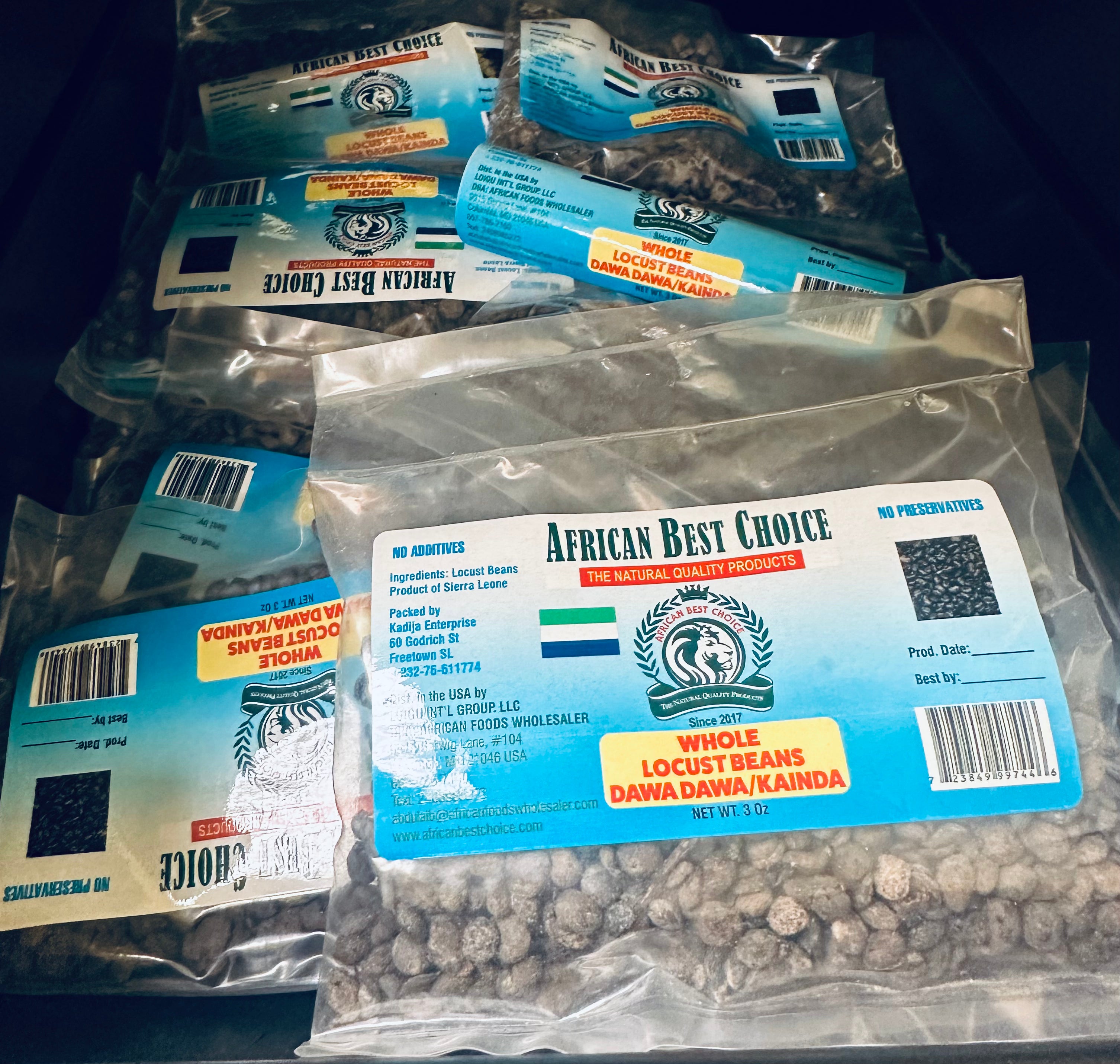 LOCUST SEED (DAWA-DAWA/ KAINDA) 3oz (WHOLE)