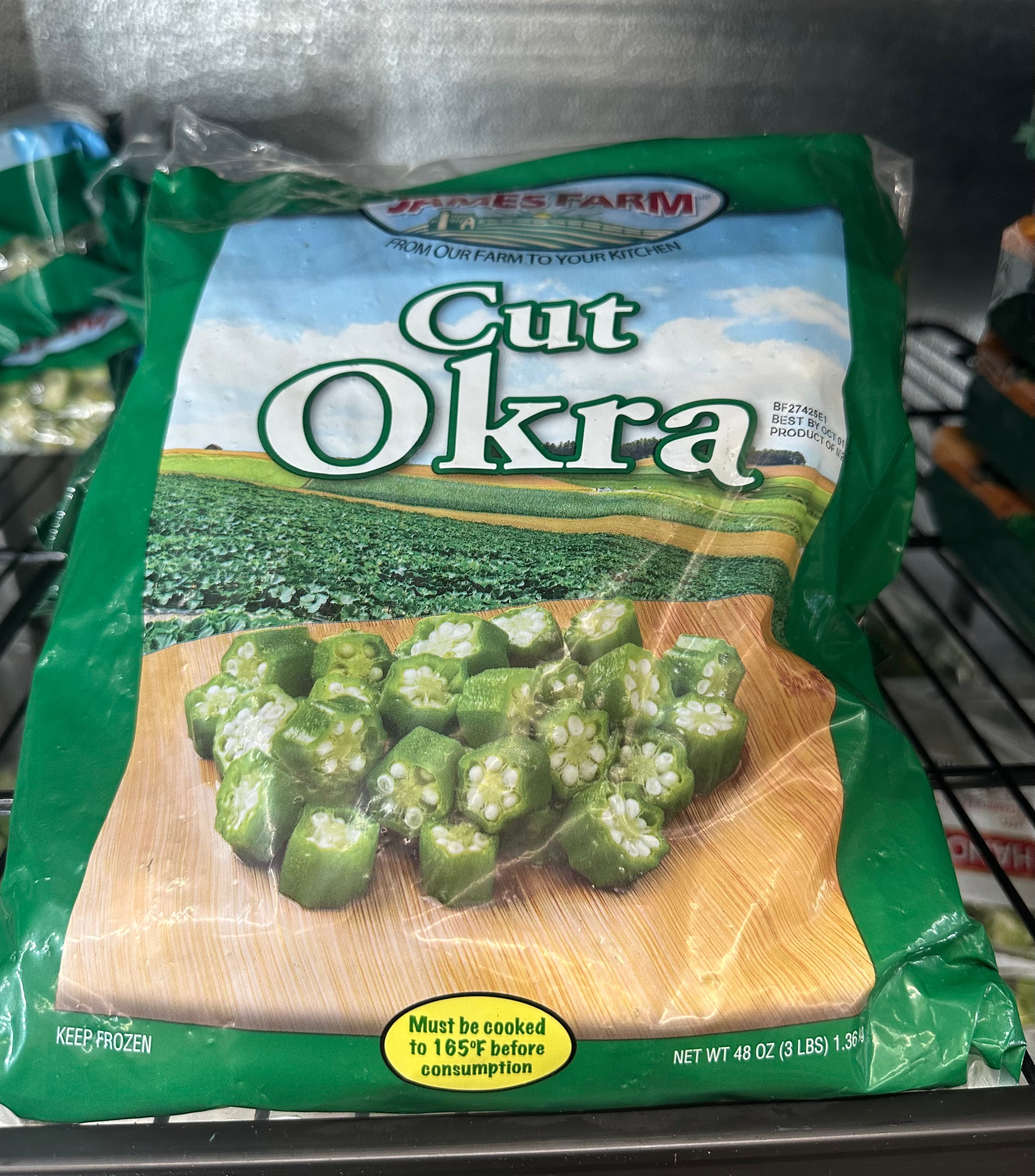 JAMES FARM CUT OKRA 3lbs