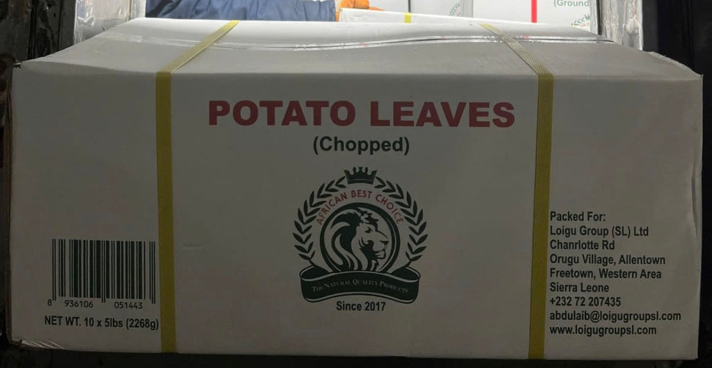 POTATO LEAVES 5lbs (CHOPPED)