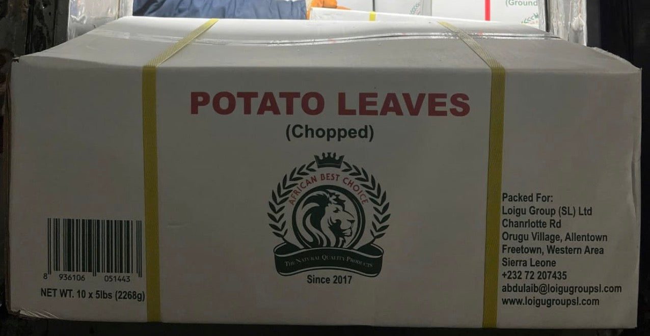 POTATO LEAVES 5lbs (CHOPPED)
