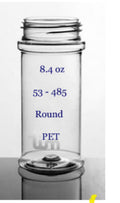 8.4oz ROUND 53-485m PET (without lids/closure)
