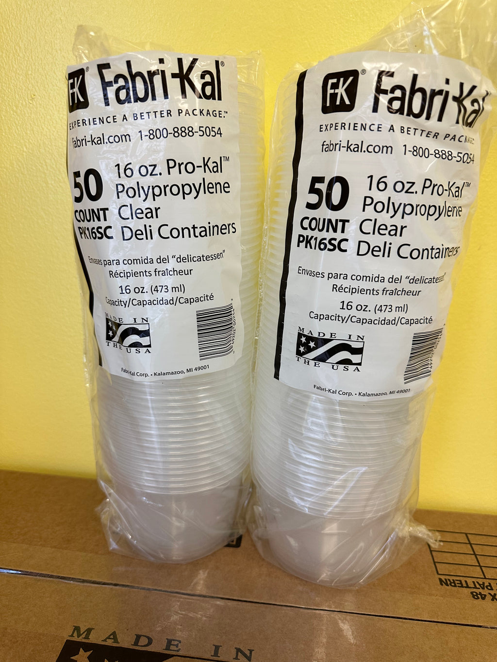 16oz ROUND CONTAINER & LIDS