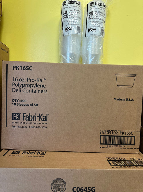 16oz ROUND CONTAINER & LIDS