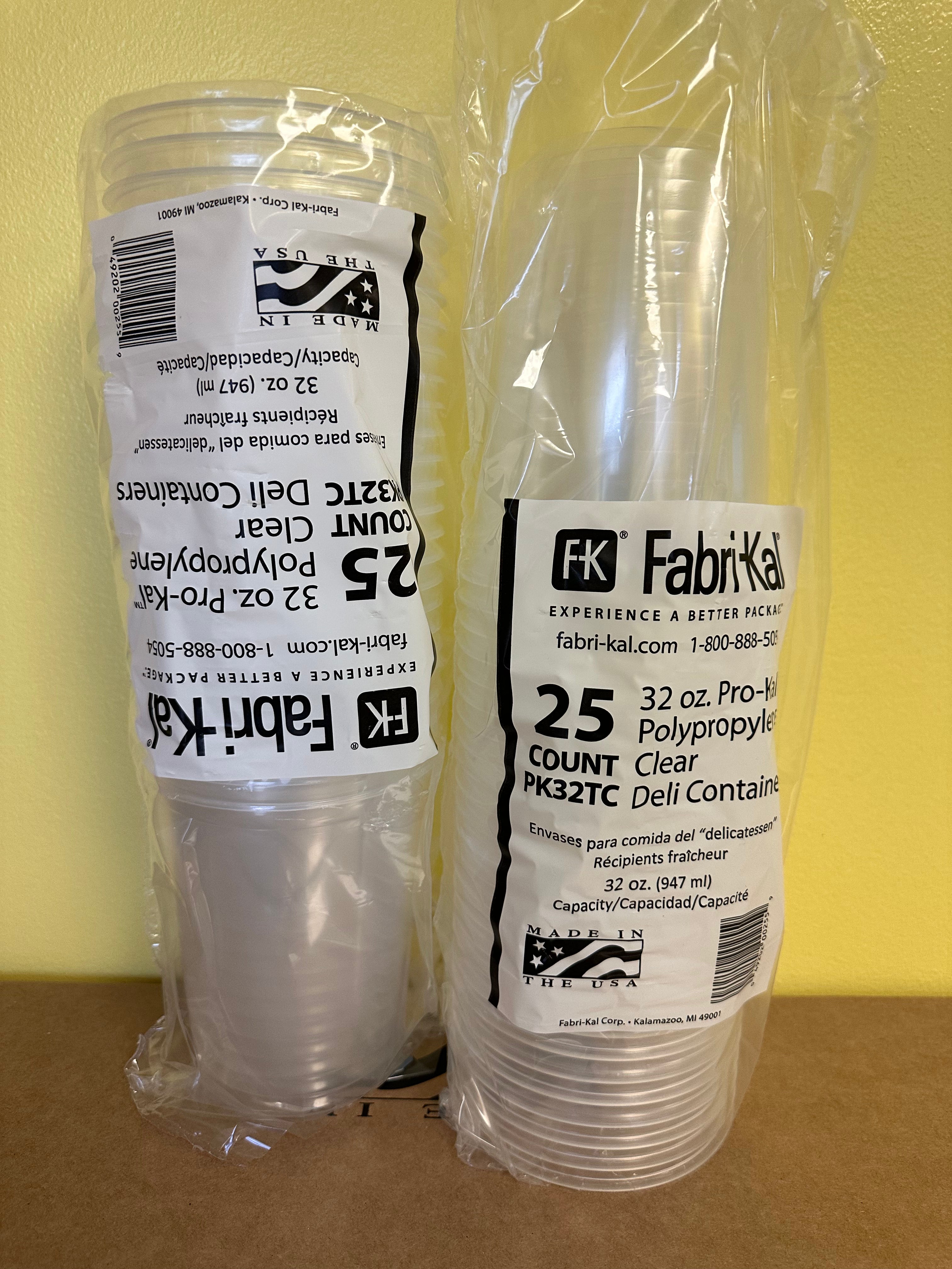 32oz ROUND CONTAINER & LID