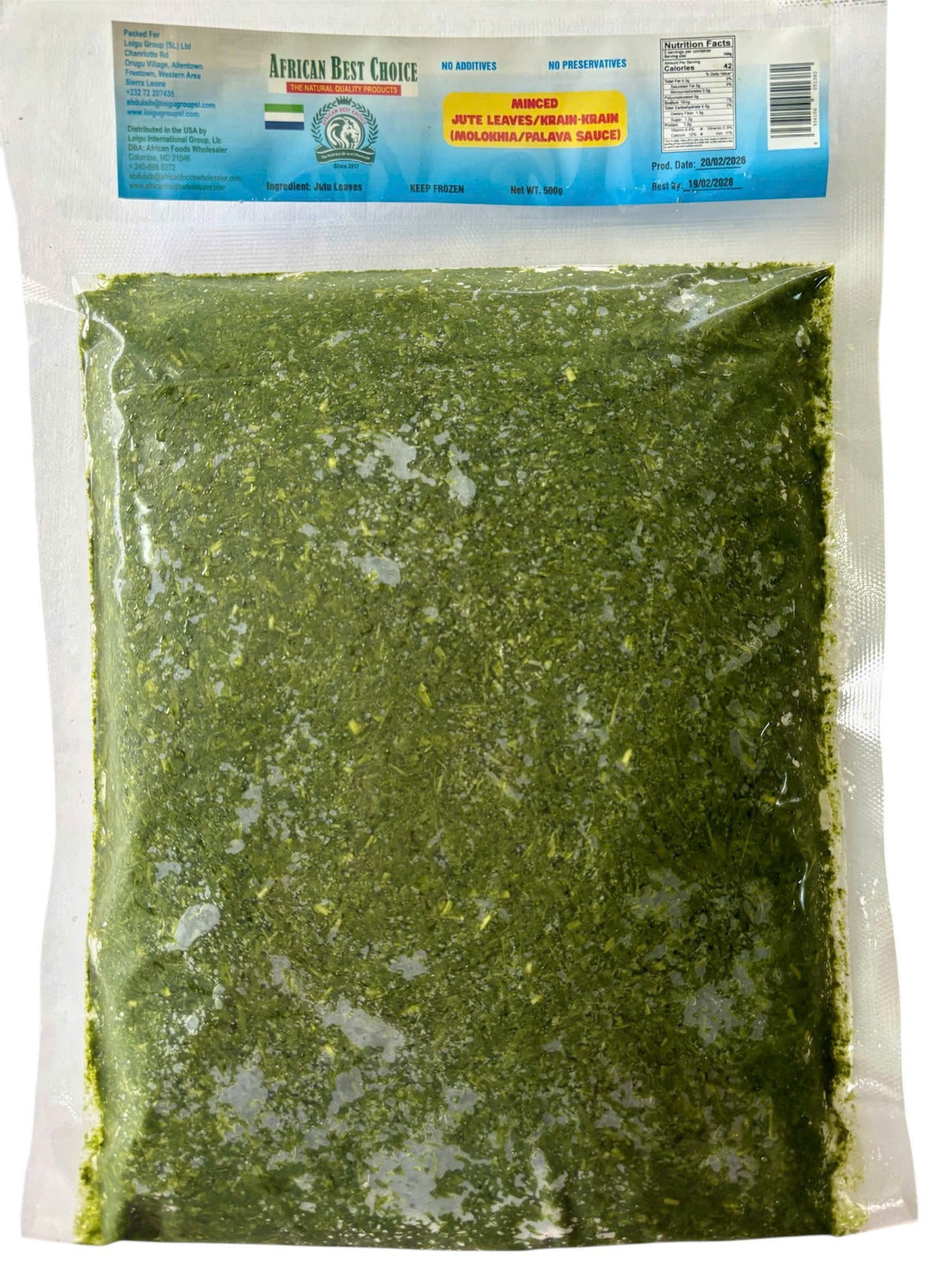 JUTE LEAVES 16oz/500g (GROUND)