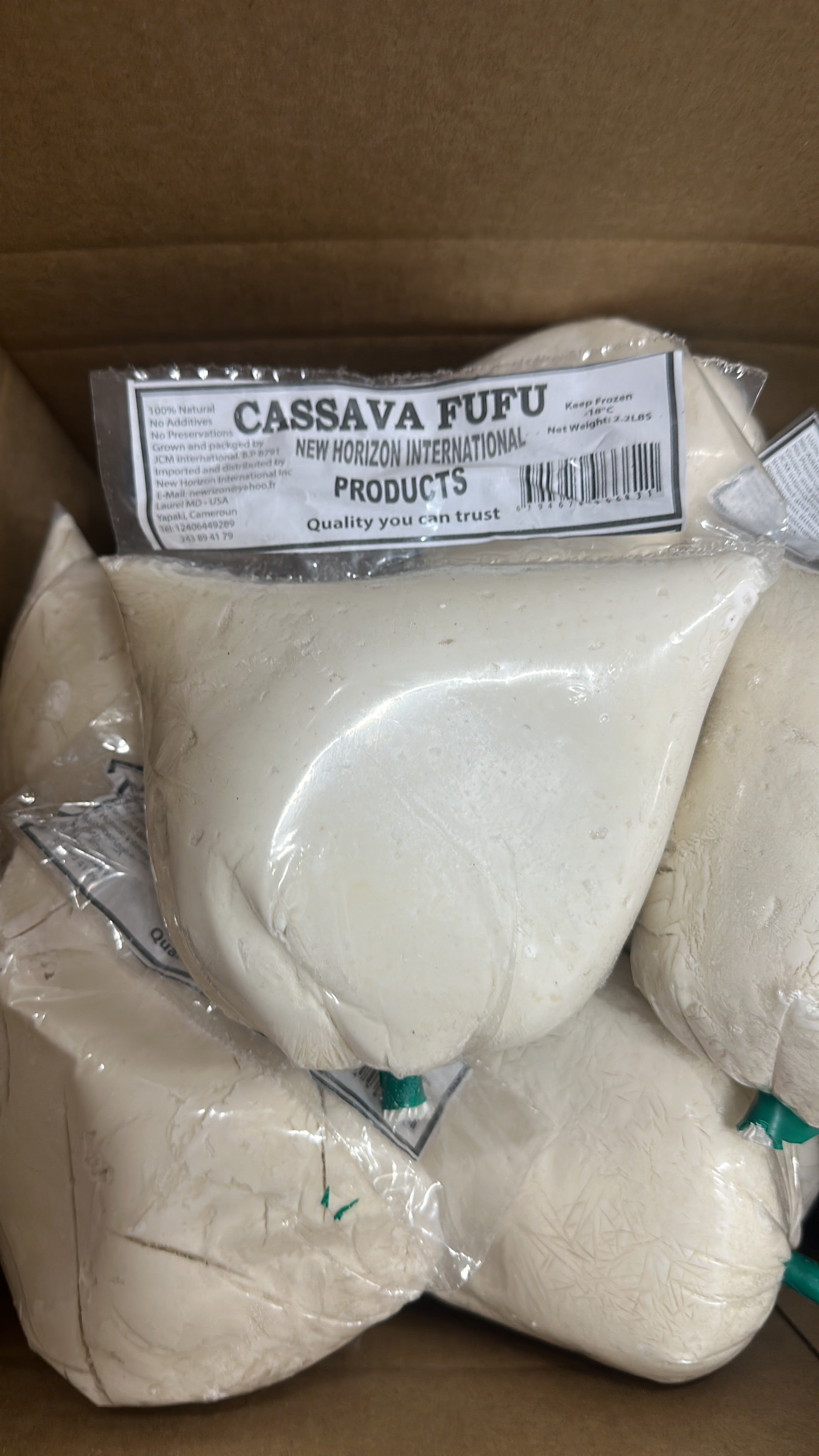 WATER FUFU 1KG/36oz (FROZEN)